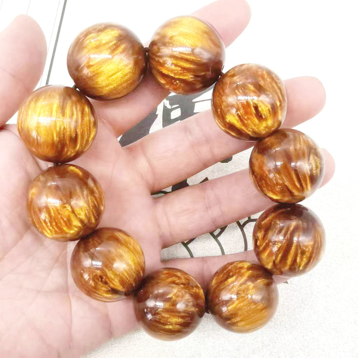 Wholesale Golden Sea Willow Hand String Buddha Pagoda Single Circle Buddha Bead National Style Jewelry