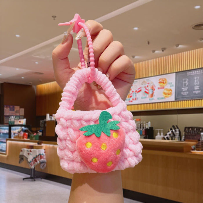 Wholesale Handmade Crochet Fruit Keychain - Cute Pineapple Coin Purse MOQ≥2