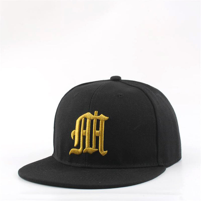 Wholesale Letter embroidered baseball cap outdoor flat brim sun protection hat