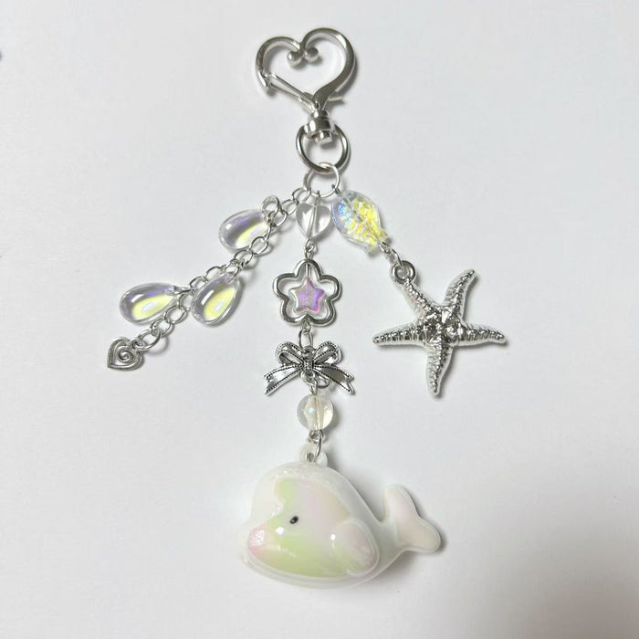 Wholesale Whale Starfish Girl Sweet Girl Keychain Bag Pendant Headphone Pendant