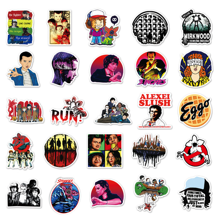 Wholesale 51pcs Cartoon TV series graffiti stickers luggage car motorcycle refrigerator cartoon decorative stickers