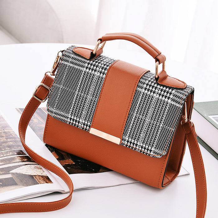 Wholesale PU Trendy Fashion Contrast Color Shoulder Bag JDC-SD-Longy001