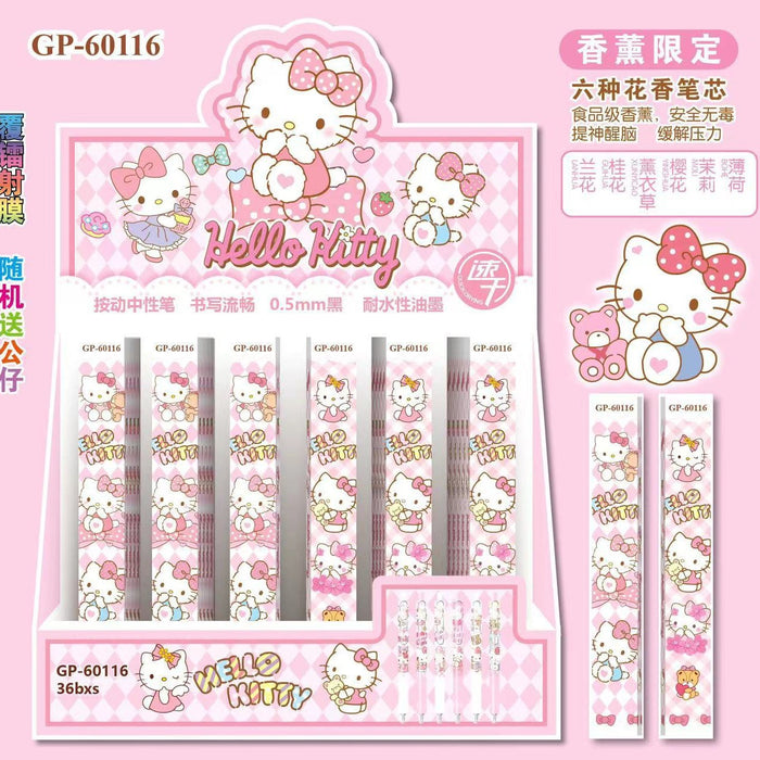 Wholesale 36pcs Cartoon Blind Box Press Pen Cartoon Metal Pen Clip Press Laser Black