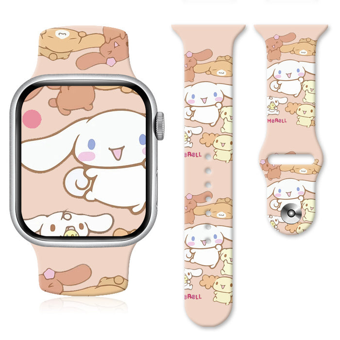 Wholesale Silicone Cartoon Printed Watch Strap JDC-WD-NuoQi011