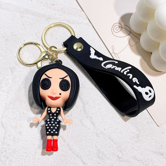 Wholesale Cartoon Anime Silicone Keychain JDC-KC-Qiwei040