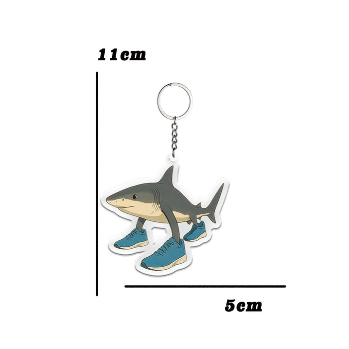 Wholesale Acrylic keychain Shanhaijing abstract backpack ornament