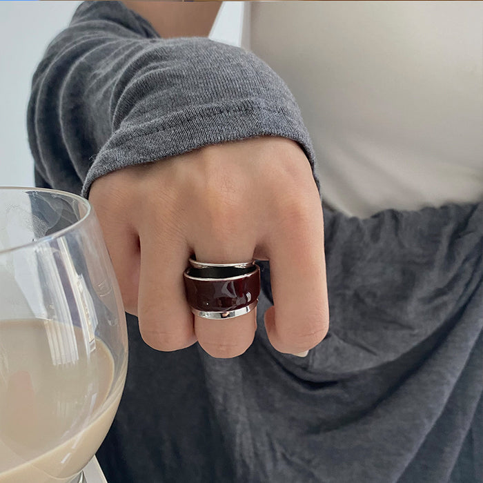 Wholesale Double opening double-layer ring design with a sense of design