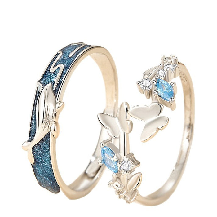 Wholesale Butterfly Ring Enamel Ring