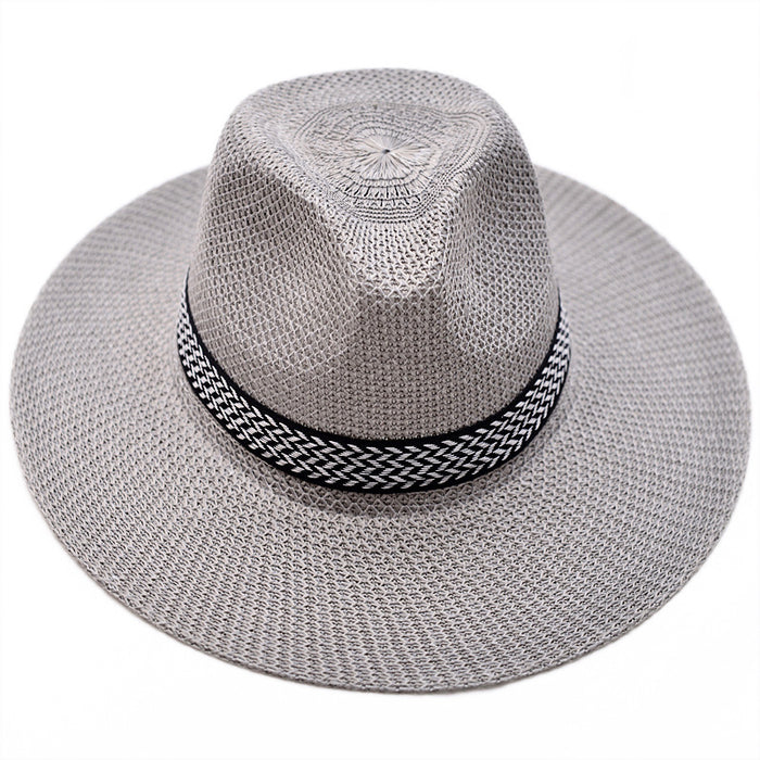 Wholesale Straw Hat Summer Outdoor Men's Sunscreen Sun Hat Breathable
