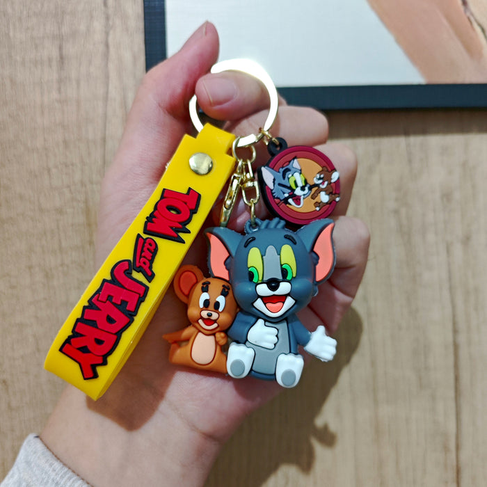 Wholesale Keychain, simple car keychain, creative couple backpack decoration