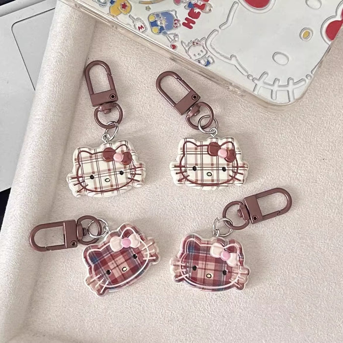 Wholesale New cute striped keychain