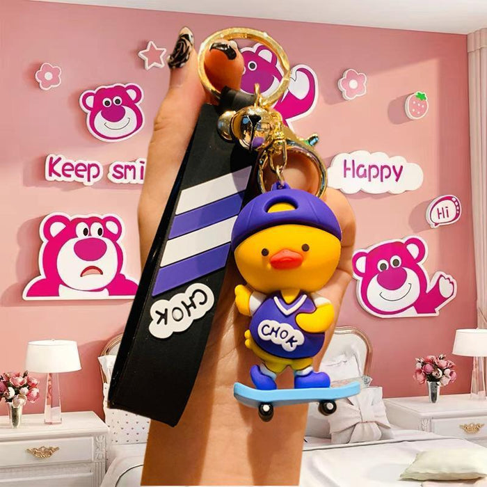 Wholesale Silicone Cartoon Doll Keychain JDC-KC-MingT110