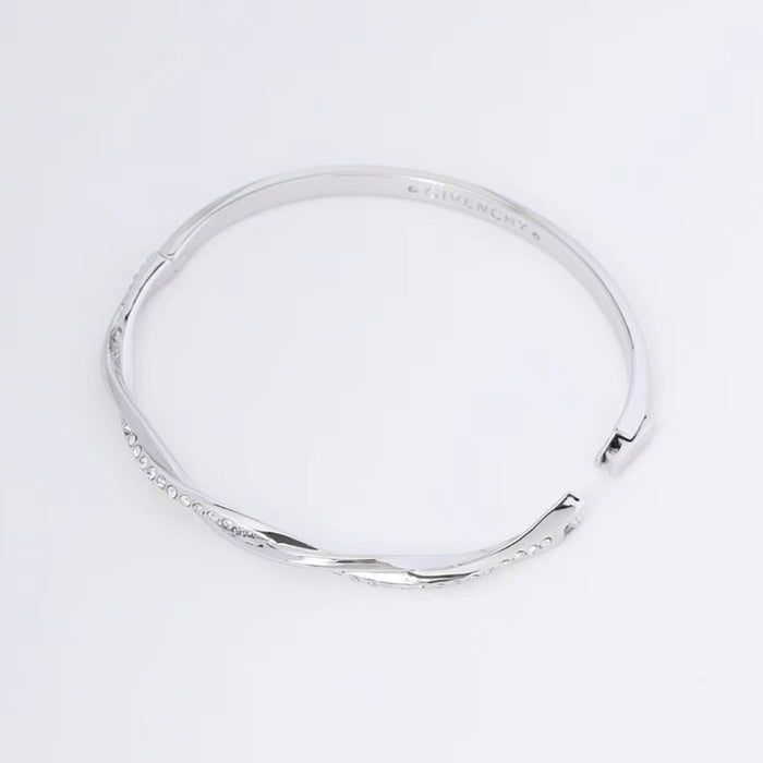 Wholesale Twisted bracelet with exquisite temperament, light luxury, versatile cross helix wave bracelet, simple and niche design