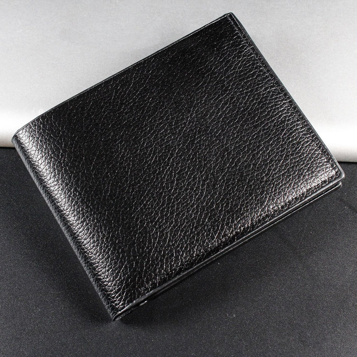 Wholesale Urban Simplicity Solid Color Men' s Wallet Black PVC Everyday Styling Accessory MOQ：3