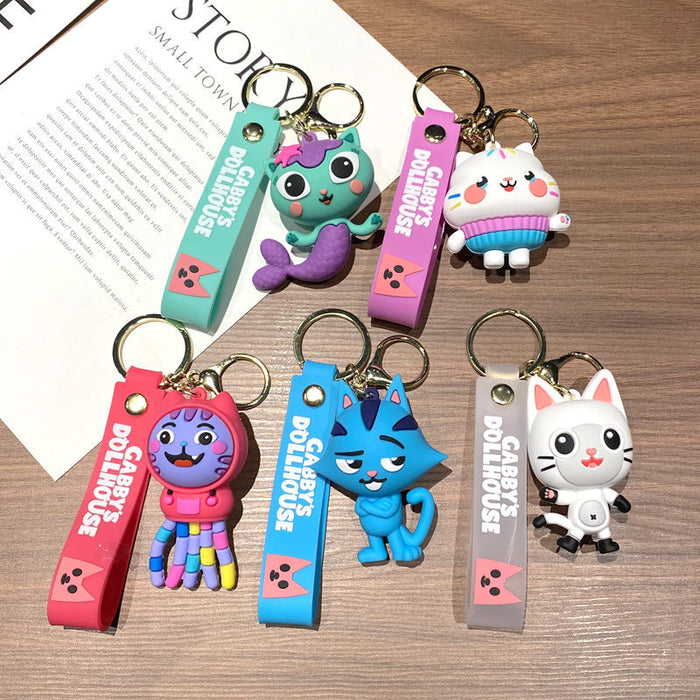Wholesale House Crossing Animal PVC Stereo Large Doll Gift Car Keychain