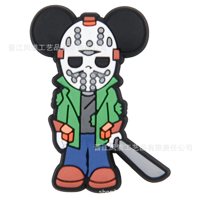 Wholesale 50pcs  Shoes Charms shoe buckle cartoon character decoration accessories