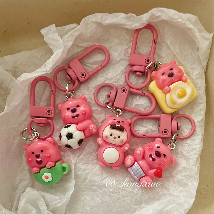 Wholesale Cute keychain cartoon pendant hanging decoration, student backpack accessories