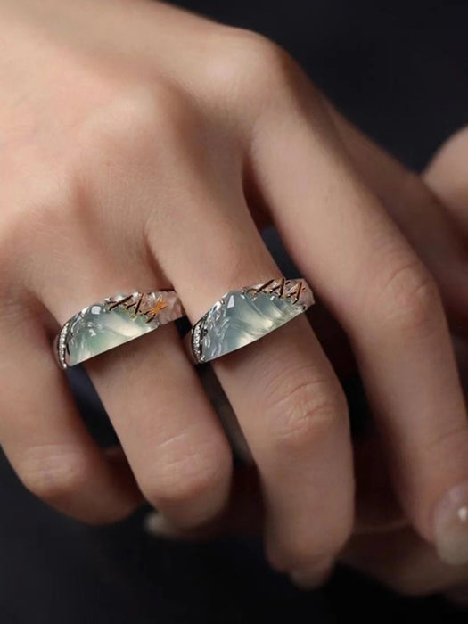 Wholesale New exquisite, light luxury, versatile couple's ring with fashionable design