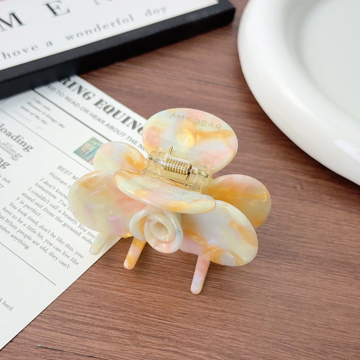 Wholesale Elegant Rose Acetic Acid Hair Clip