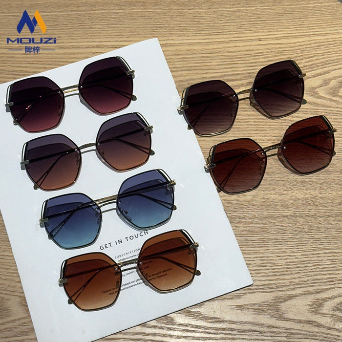 Wholesale Sunglasses, fashionable and casual frameless sunglasses, high-end and UV resistant sunglasses