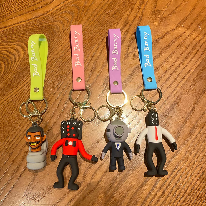 Wholesale Cartoon Doll Silicone Keychain JDC-KC-MingT058