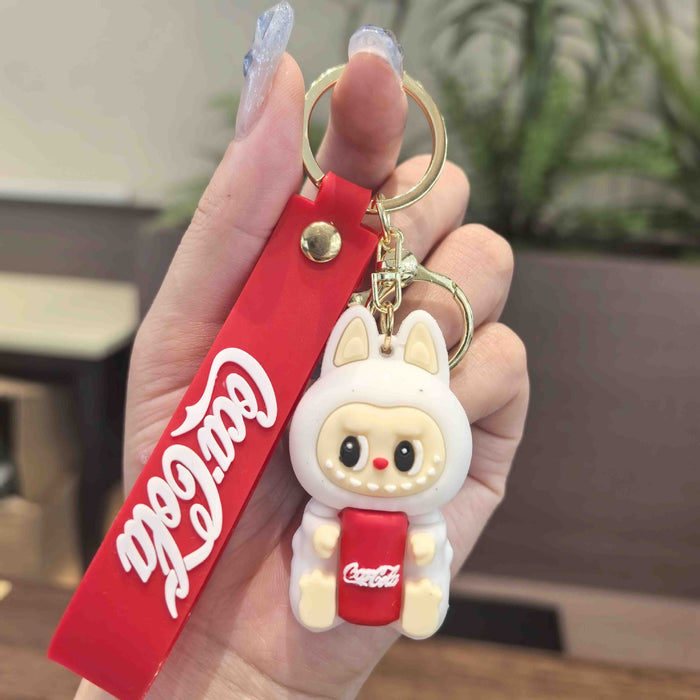Wholesale Surfing Coke Little Lamb Keychain Little Lamb Doll Cute Schoolbag Pendant