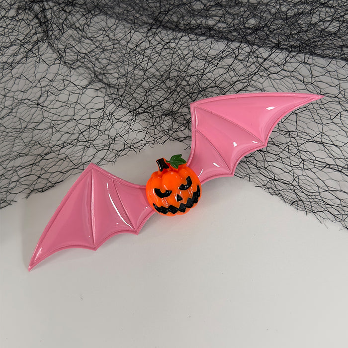 Wholesale New Halloween Headdress Dark Series Funny Pumpkin Single Eye Devil Bat Wings Side Hairpin Hairpin