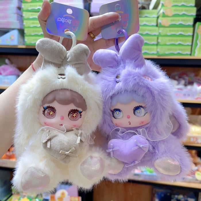Wholesale 2pcs Cute Rabbit-Ear Plush Doll Accessory Bag Charm Gift