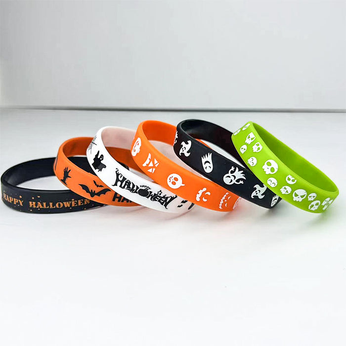 Wholesale  Silicone Bracelet Theme Party Funny Ghost House Skull TrickorTreat Rubber Bracelet