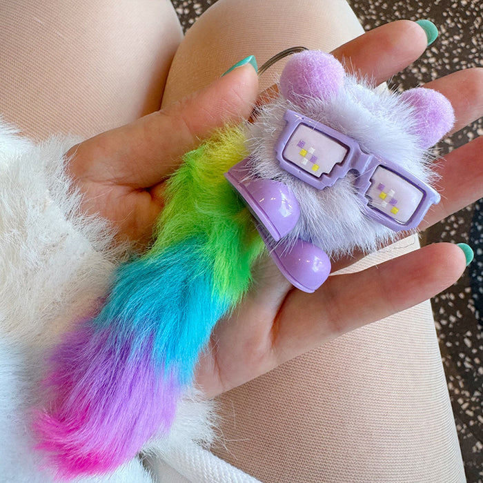 Wholesale Handmade Cute Bag Plush Pendant Jewelry Creative Little Girl Heart Keychain