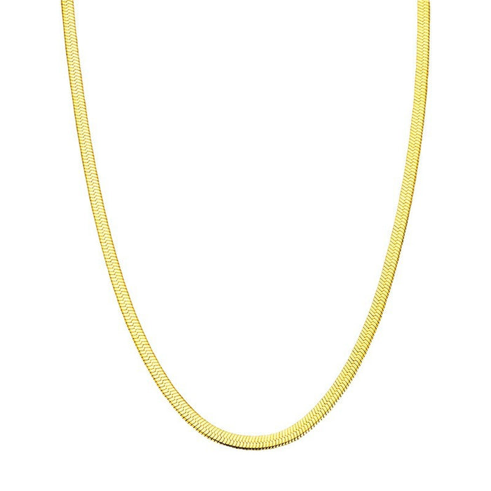 Wholesale Golden clavicle chain necklace is simple and high-end. Snake bone chain necklace