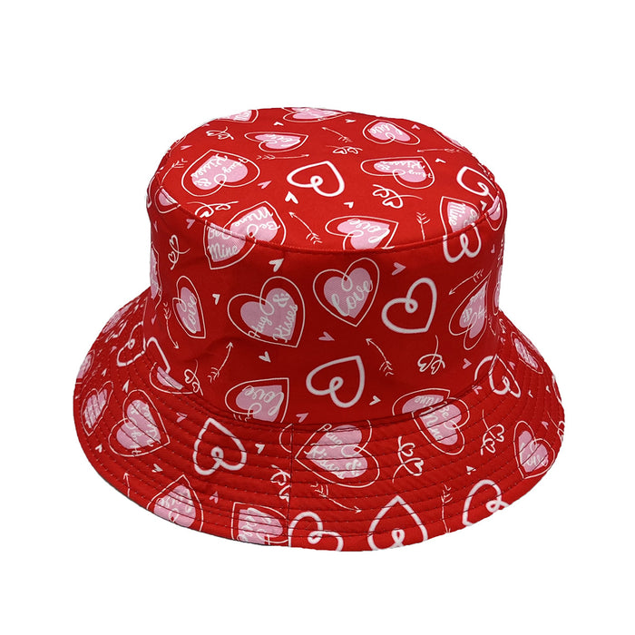 Wholesale Cotton Valentine's Day Bucket Hat JDC-FH-AXing018
