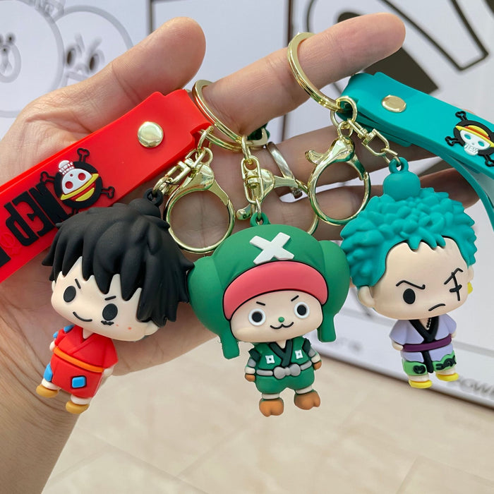 Wholesale Anime keychain, backpack pendant, cartoon doll, car keychain accessory store, doll machine, small gift