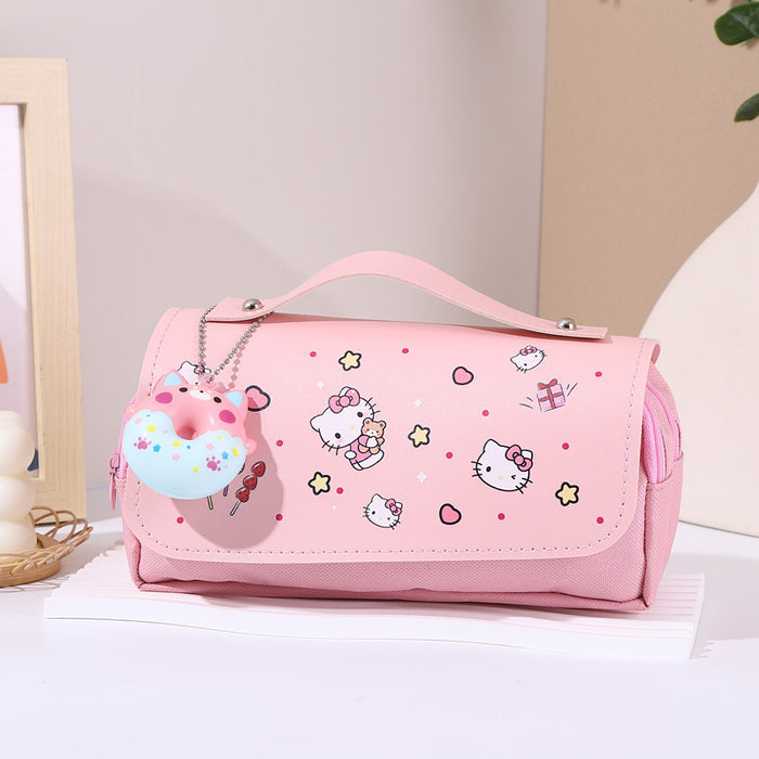 Wholesale Large Capacity Stationery Student Double-Layer Pencil Bags