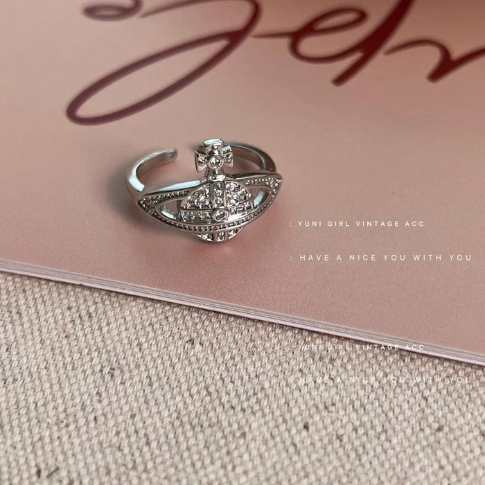 Wholesale Series Open Finger Ring Retro Micro Inlaid Personalized Ring High end Fashion Finger Ring