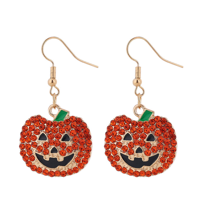 Wholesale -themed full rhinestone earrings