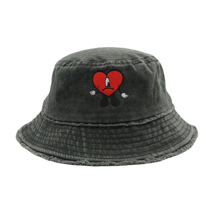 Wholesale Embroidery Washed Cotton Bucket Hat JDC-FH-PeiN020