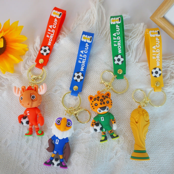 Wholesale Mascot doll keychain toy pendant soccer ball