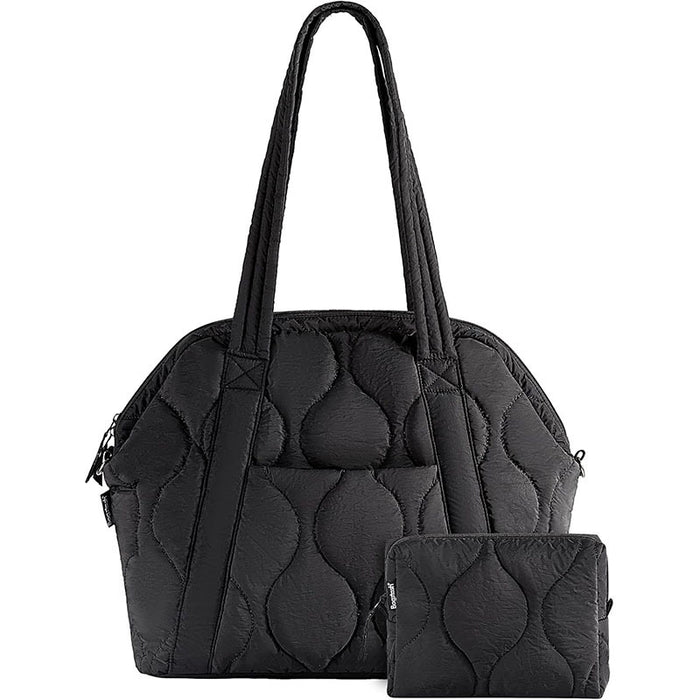 Wholesale Large-capacity cotton bag,  fashionable and simple one-shoulder underarm bag with small bag,  waterproof diamond tote bag