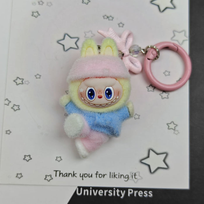 Wholesale Flocked Dancing Doll Keychain