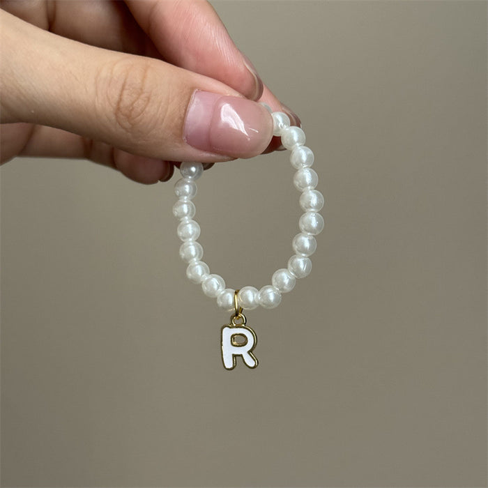 Wholesale Mini blind box pendant letter pearl necklace accessories doll clothes