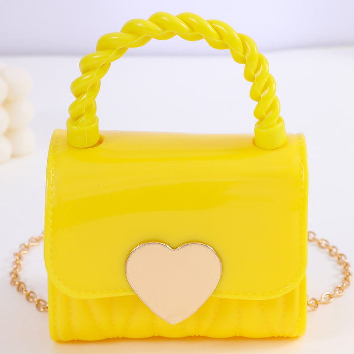 Wholesale Children's bag jelly bag cute handbag Western style little girl chain crossbody shoulder bag