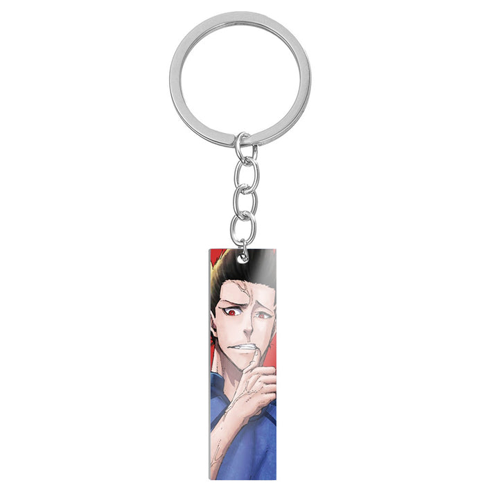 Wholesale Cartoon Color Printing Stainless Steel Long Keychain JDC-KC-HuanYu031