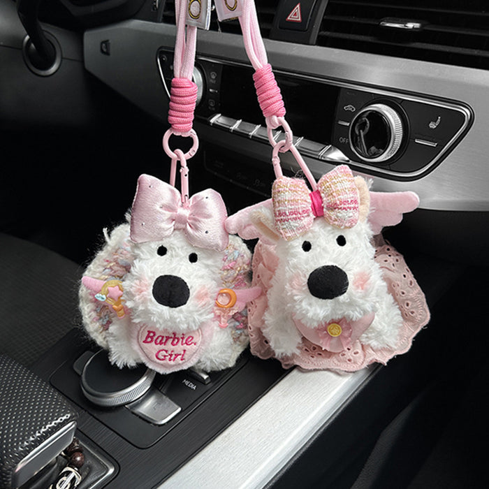 Wholesale Plush Beautiful Girl Doll Cute Bag Pendant Creative Doll Car Keychain