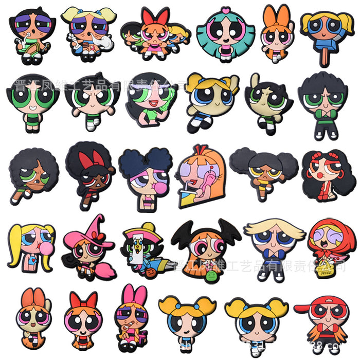 Wholesale 50pcs Cute cartoon Shoes Charms