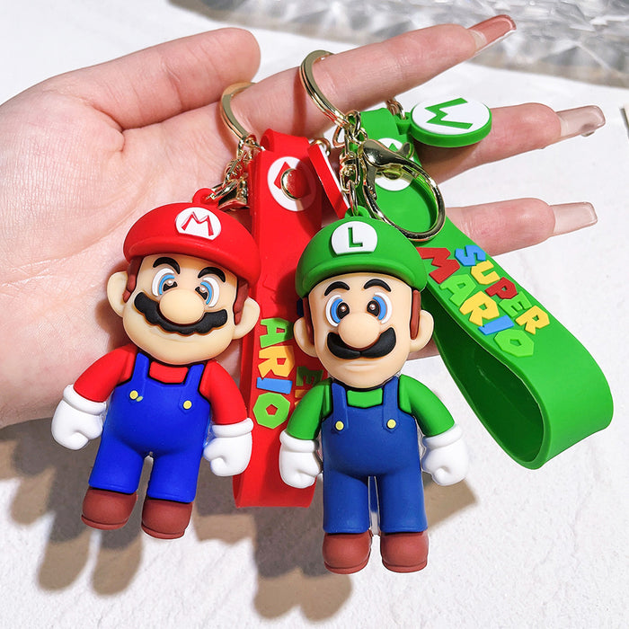 Wholesale Cartoon Anime PVC Keychain Cute Couple Car Pendant Bag Pendant