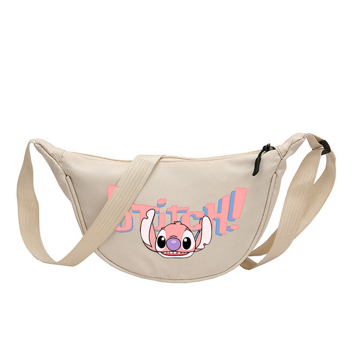 Wholesale Cartoon Print Nylon Crossbody Bag Women' s Bag Dumpling Bag Lightweight Simple Commuting