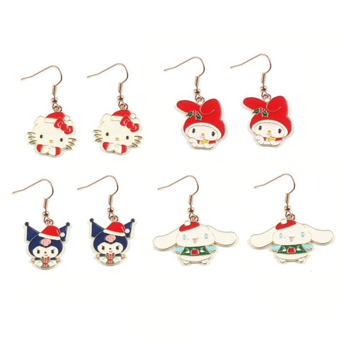 Wholesale Cartoon Alloy Pendant Earrings JDC-ES-FuYu008