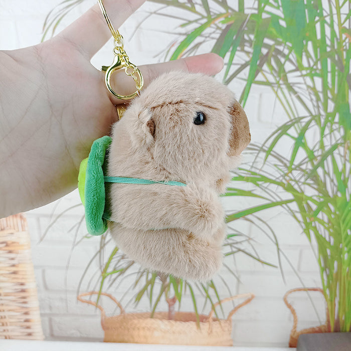 Wholesale Doll Keychain Pendant Doll Plush Toy Capybara Couple Bag Hanging Doll