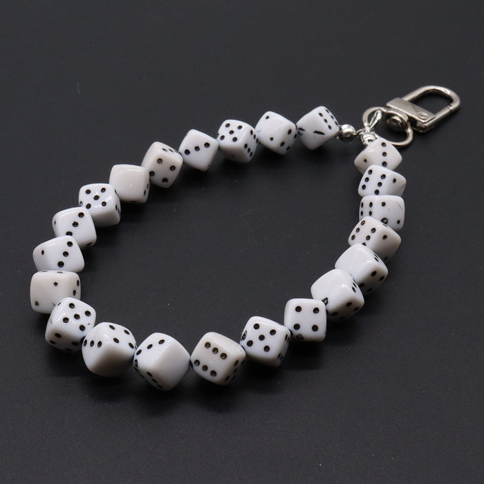 Wholesale Simple Alloy Door Buckle Black 8 Lanyard ins Mobile Phone Chain Keychain Pendant Bag Lanyard Accessories